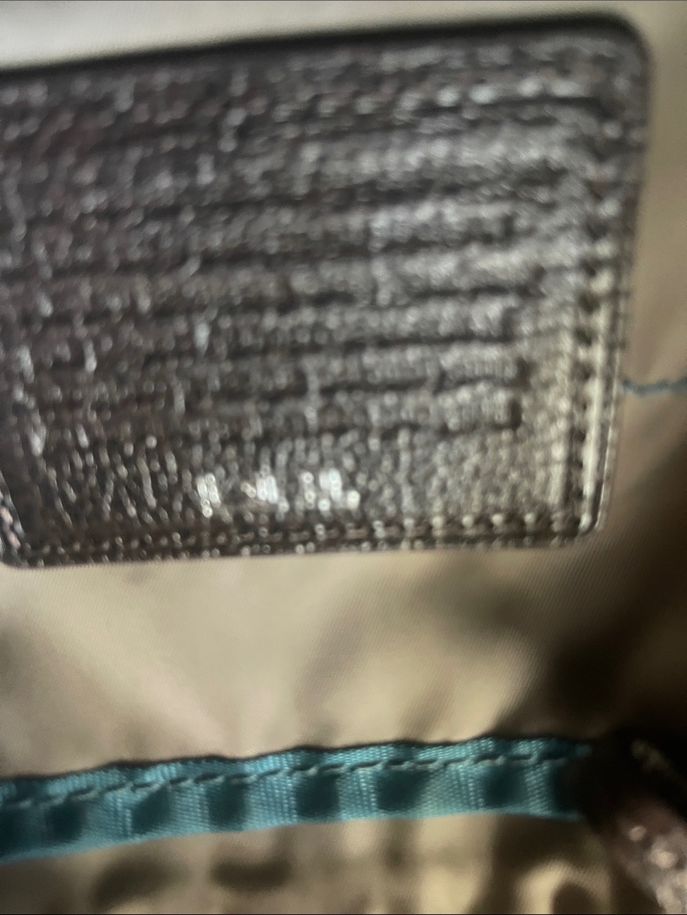 Tumi Men's Dark Teal Nylon Messenger Bag with Green Strap - Picture 10 of 12